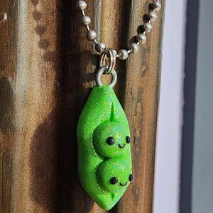 Rare Handmade Glitter Polymer Clay Kawaii Necklace By ShopWoollyton Two Peas